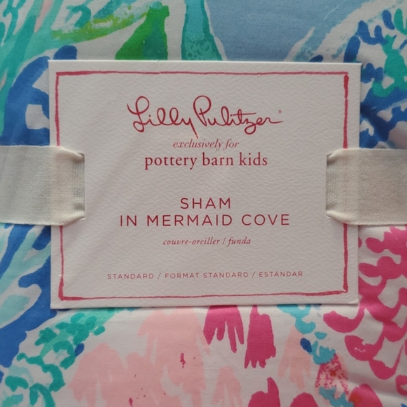 Lilly Pulitzer Pottery Barn Mermaid's Cove Full Sheet Set AND 1 MATCHING SHAM!! - Picture 13 of 15